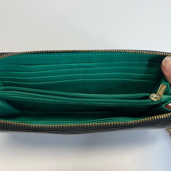 Fossil Black Leather Wristlet Wallet 8 x 4" - Picture 5 of 8